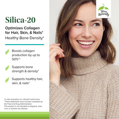 Front label of Terry Naturally Silica-20 showing product name clearly.