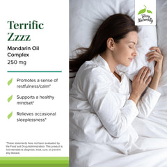 Mandarin essence highlights soothing aroma for sleep support.