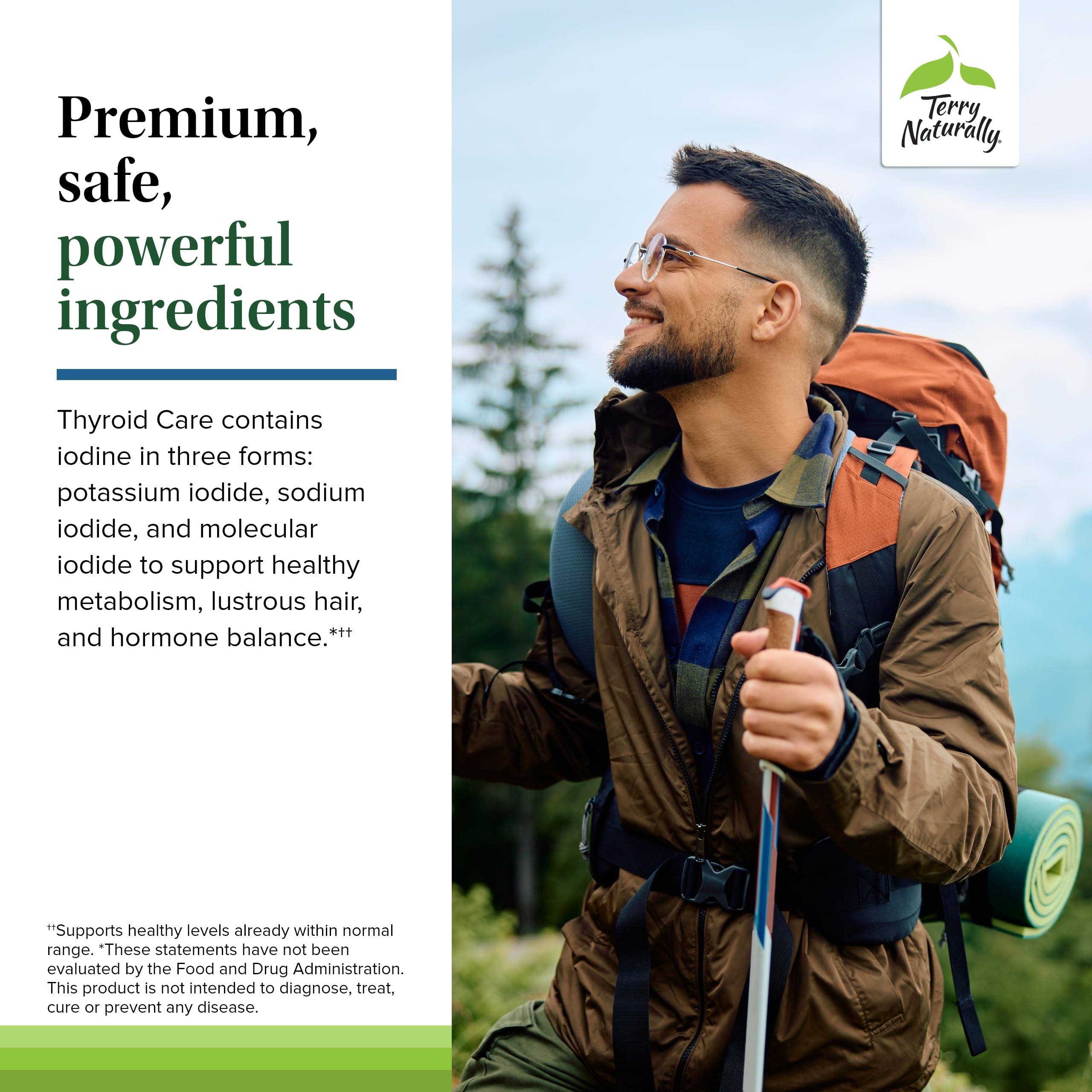 Terry Naturally Thyroid Care two-bottle packaging signals value and support