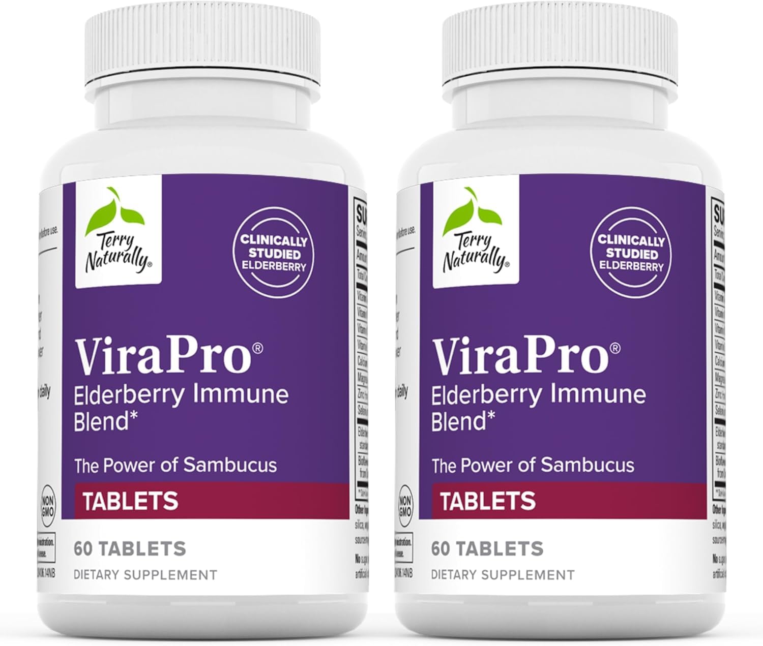 Terry Naturally ViraPro bottle front highlighting immune support features.
