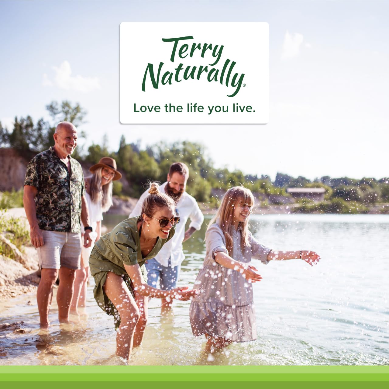 Daily-use scene suggests simple routines with trusted Terry Naturally supplement.