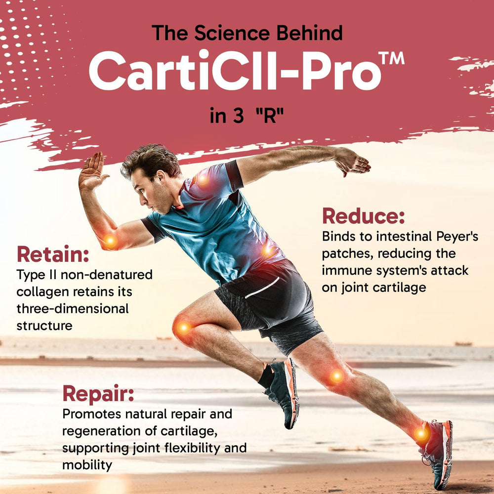 Tervaies Cartii Pro Type II collagen capsule highlighting premium cartilage support.