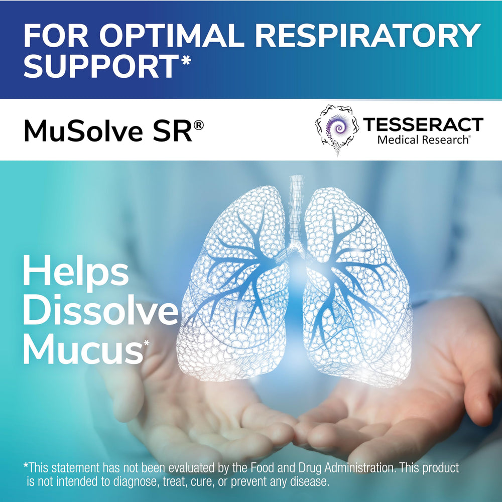 MuSolve SR bottle being poured signaling easy sustained-release intake
