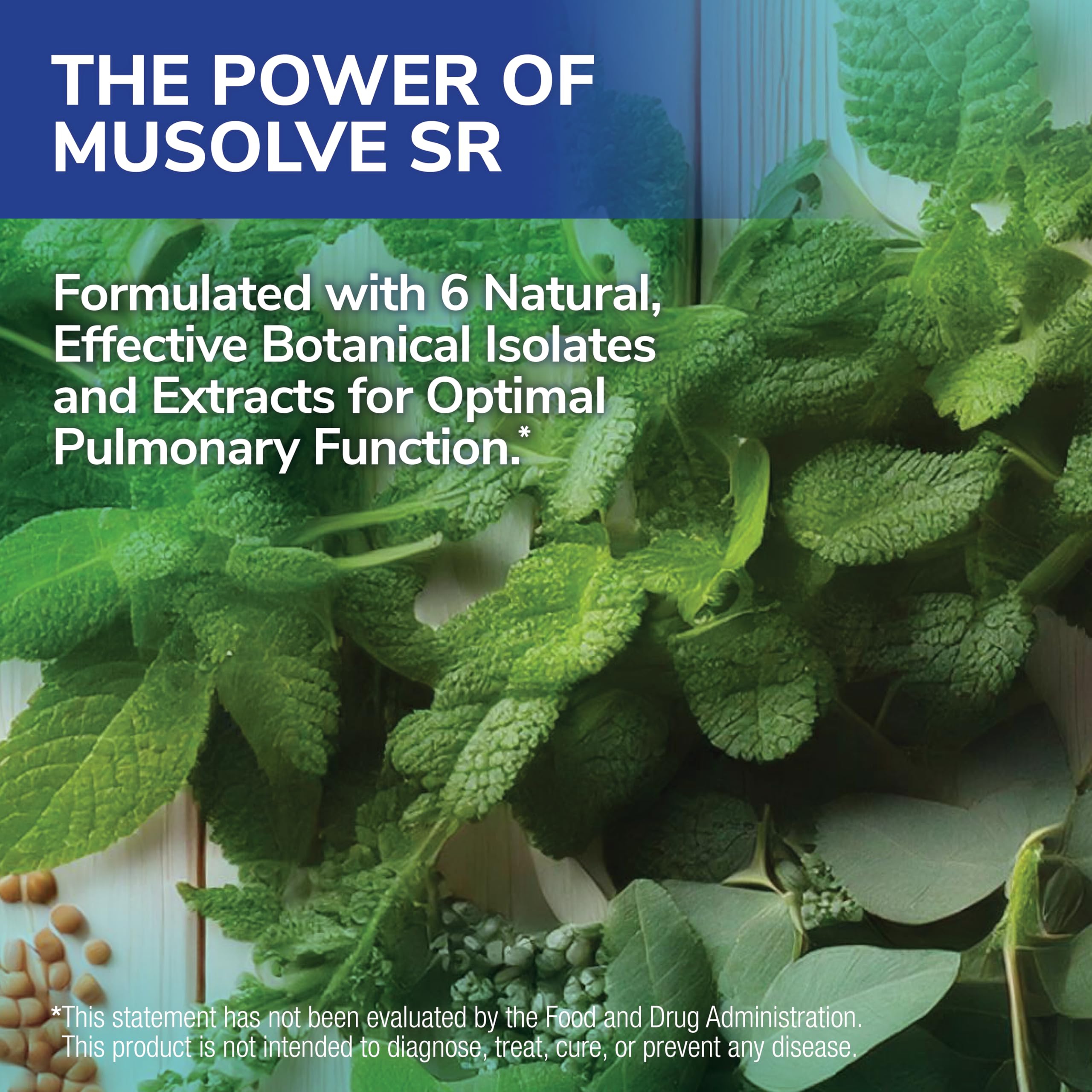 MuSolve SR capsules shown up close highlighting natural botanical extracts