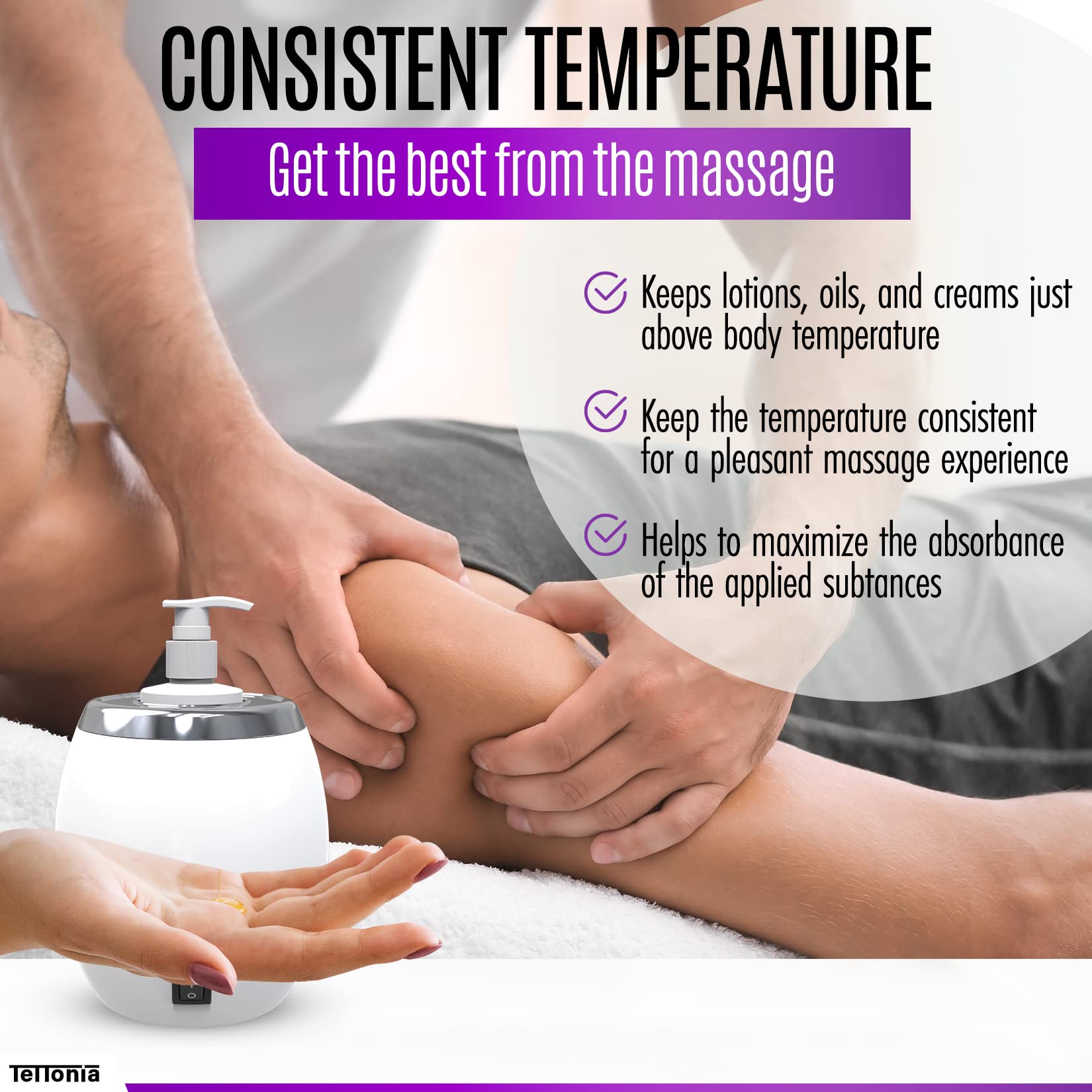 Tettonia warmer brings spa-like comfort to home routines.