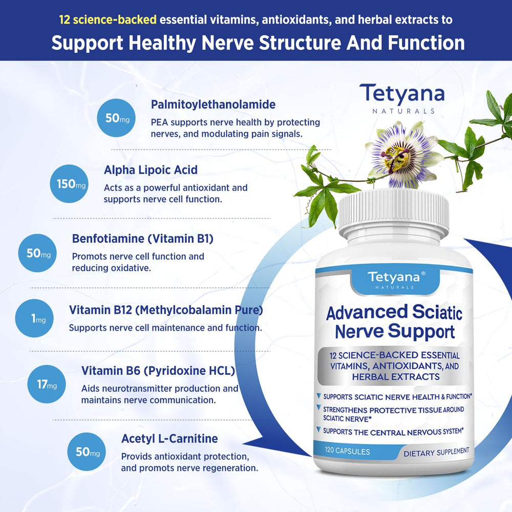 Tetyana Naturals bottle open pour demonstrates easy daily routine and accessible supplementation.