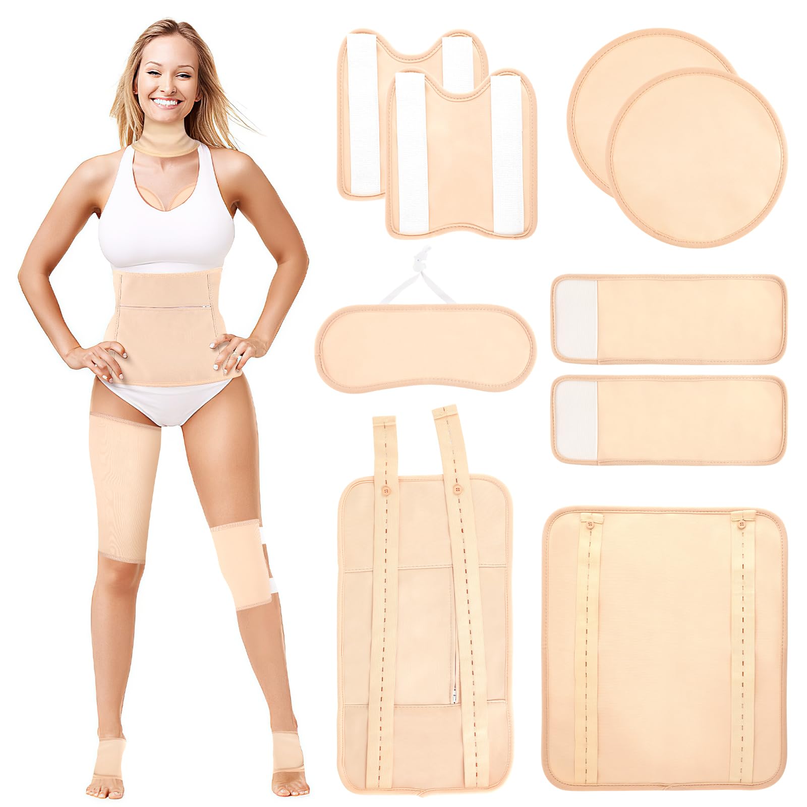 Texpot Castor Oil Pack Wrap neck – adjustable fit for targeted neck comfort and easy wear.