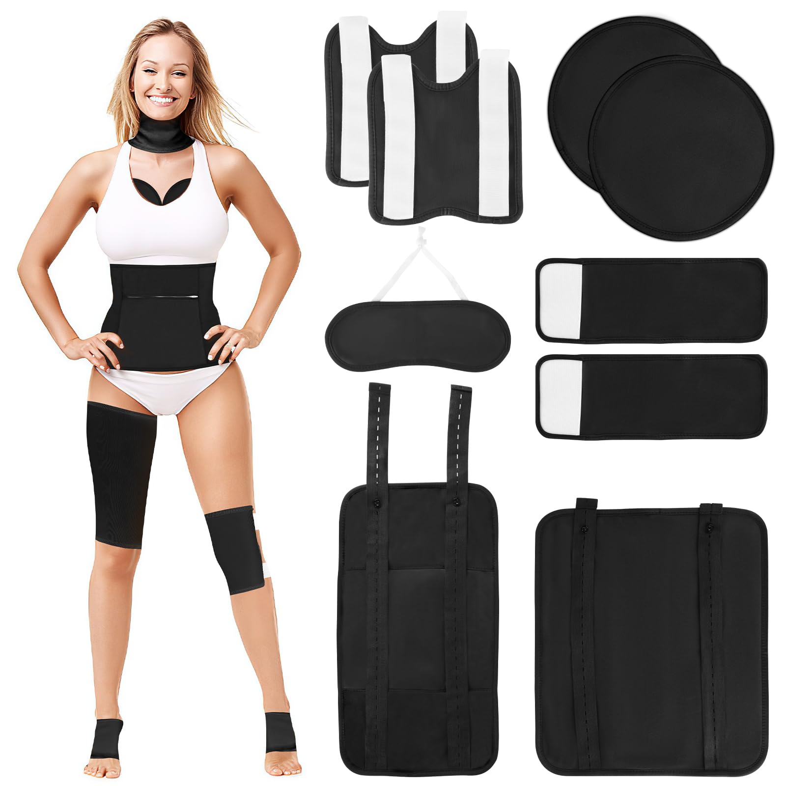 Texpot castor oil pack neck wrap for targeted comfort and flexible use
