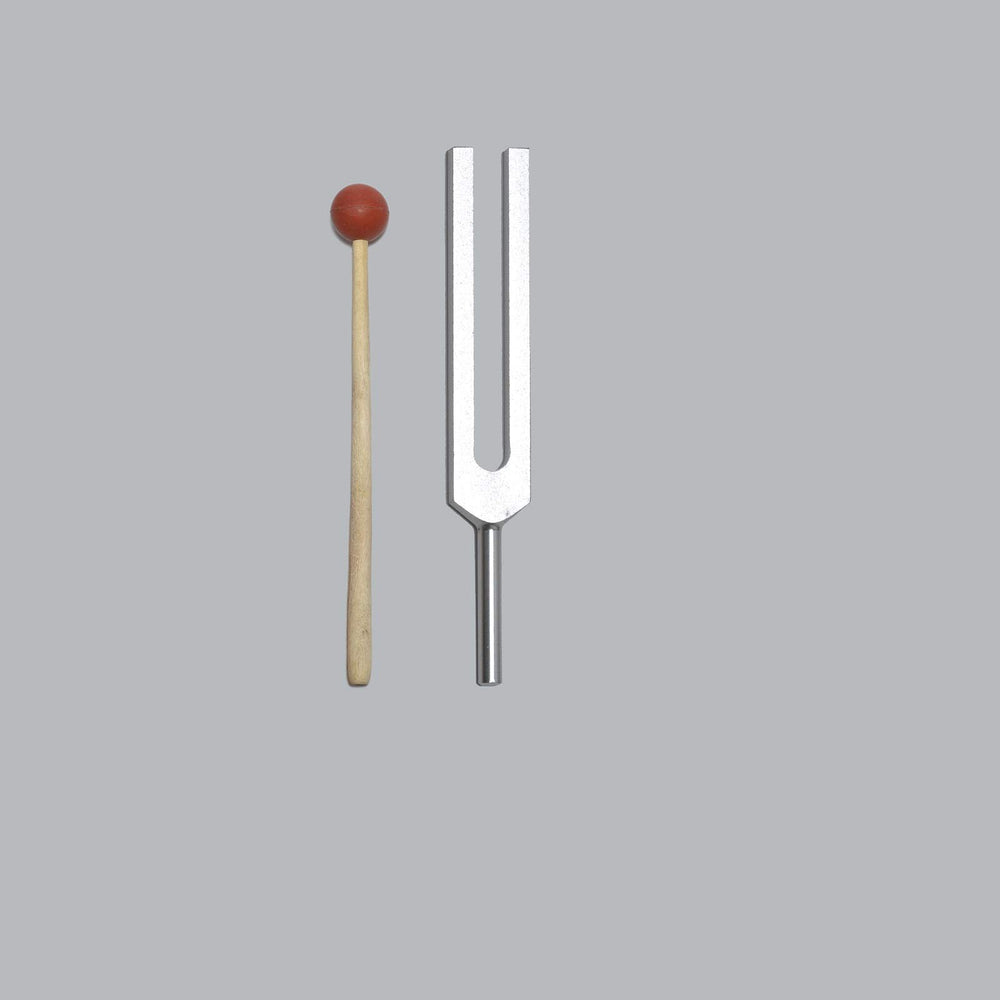 TFS 999 Hz energy tuning fork with pouch for calm energy and relaxation.