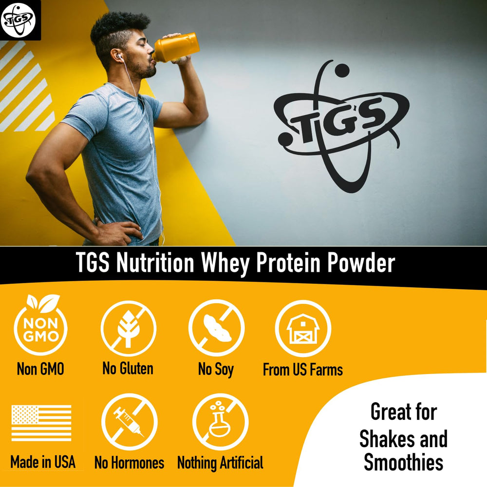 TGS Nutrition 100 Whey ingredient list highlights two-ingredient clean formula