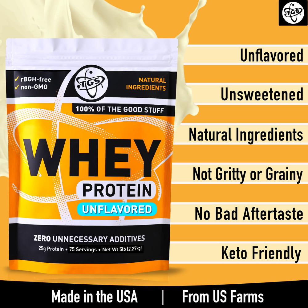 TGS Nutrition 100 Whey scoop demonstrating convenient measurement for daily protein