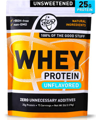 TGS Nutrition 100 Whey Unflavored Powder close-up ideal for quick custom shakes