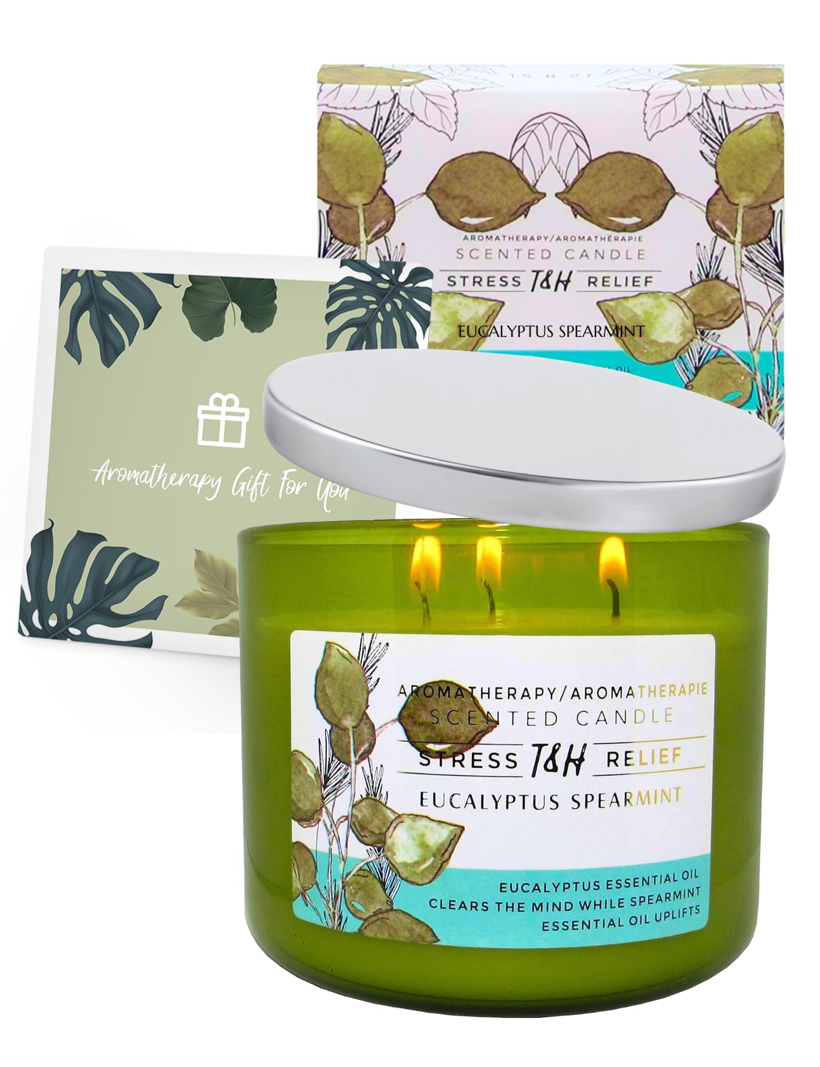 T&H Clean soy wax burns evenly for up to 80 hours of fragrance.