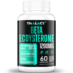 Thalacy 1200mg beta-ecdysterone bottle for lean muscle support