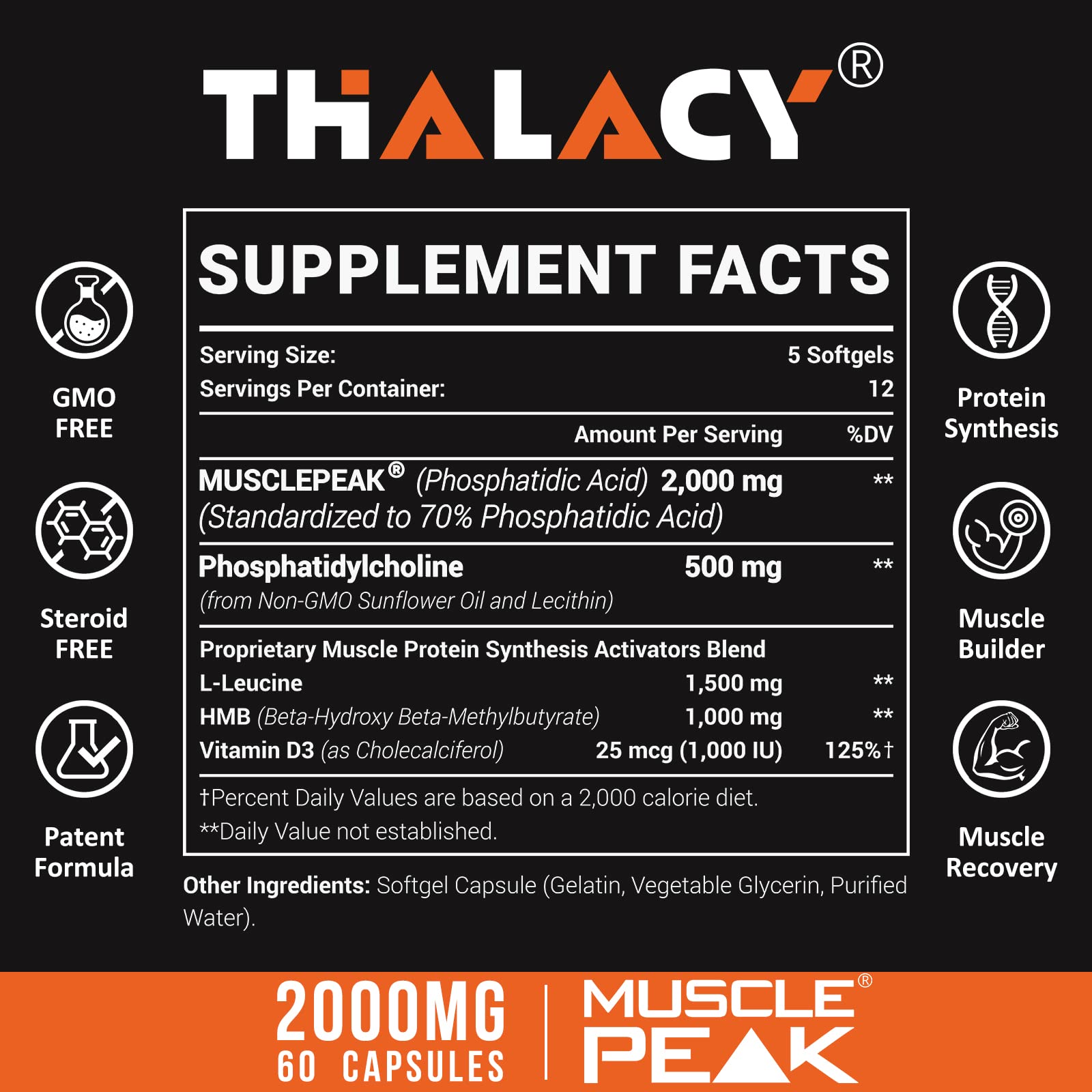 Thalacy PA capsules for easy daily use toward lean muscle goals
