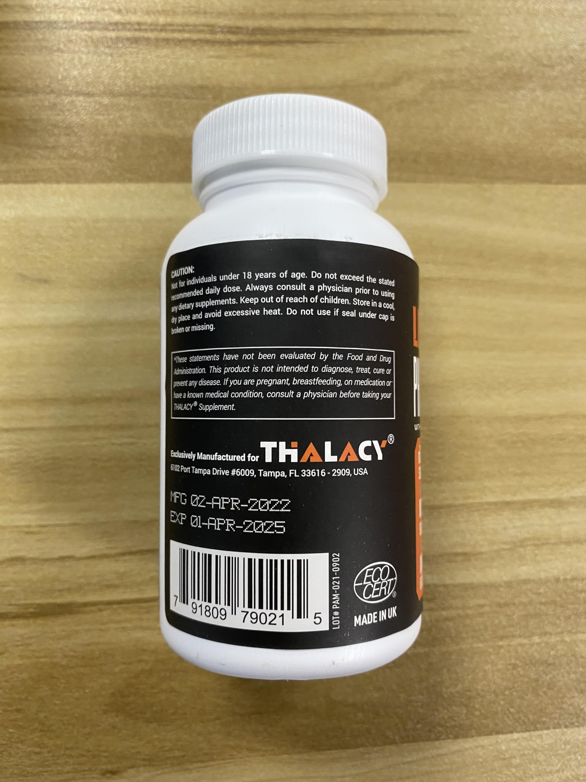 Thalacy 4-pack packaging image highlighting value and consistent potency.