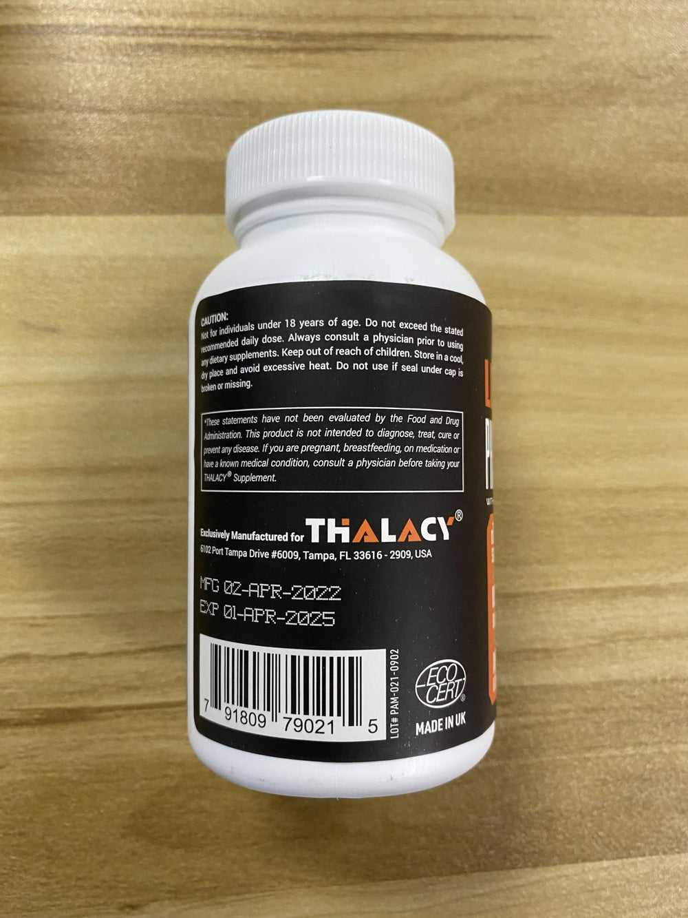 Thalacy 4-pack packaging image highlighting value and consistent potency.