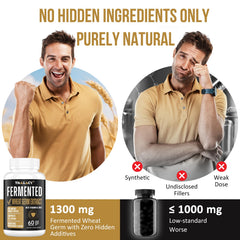 Thalacy fermented wheat germ extract label emphasizes natural spermidine source.