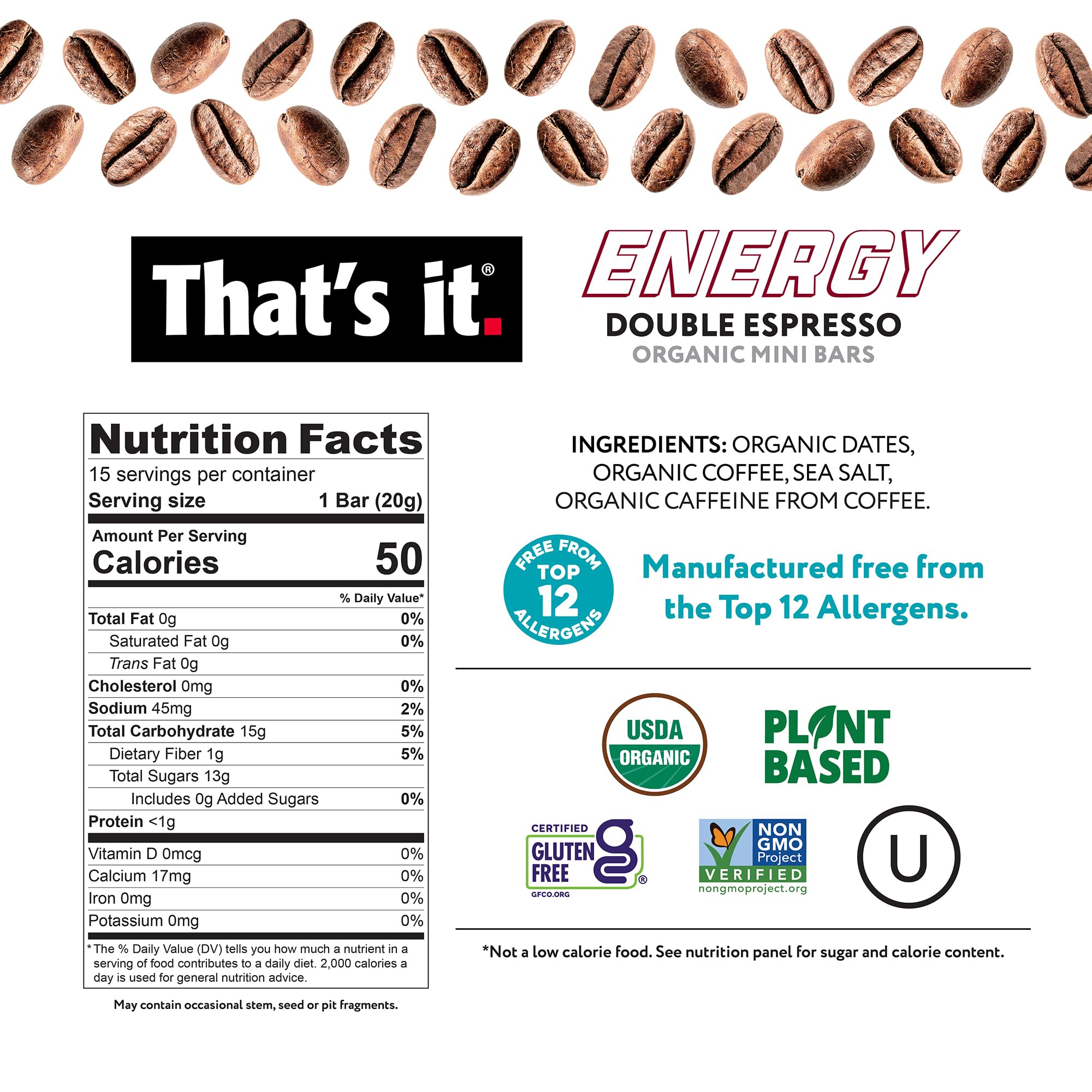 That's it energy bar open wrap showing grab-and-go convenience
