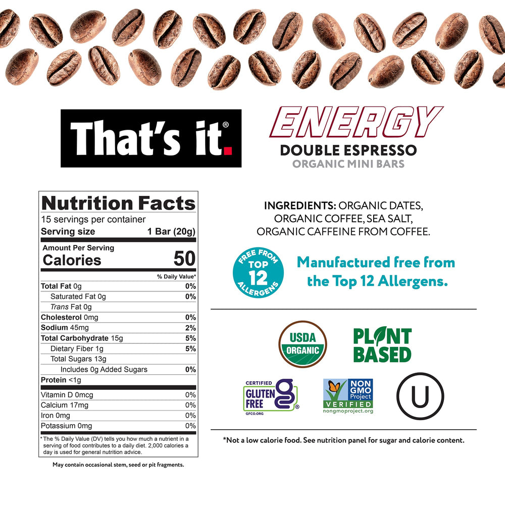 That's it energy bar open wrap showing grab-and-go convenience