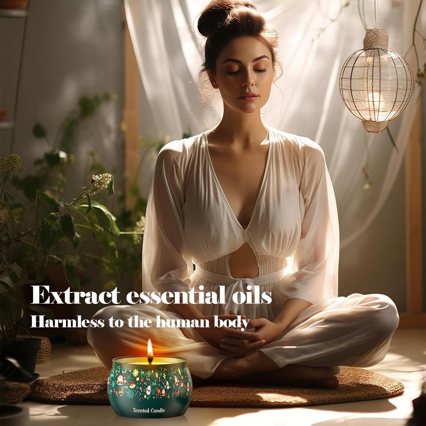 THAUSDAS Vanilla scented candle tin offers warm sweetness for cozy nights.