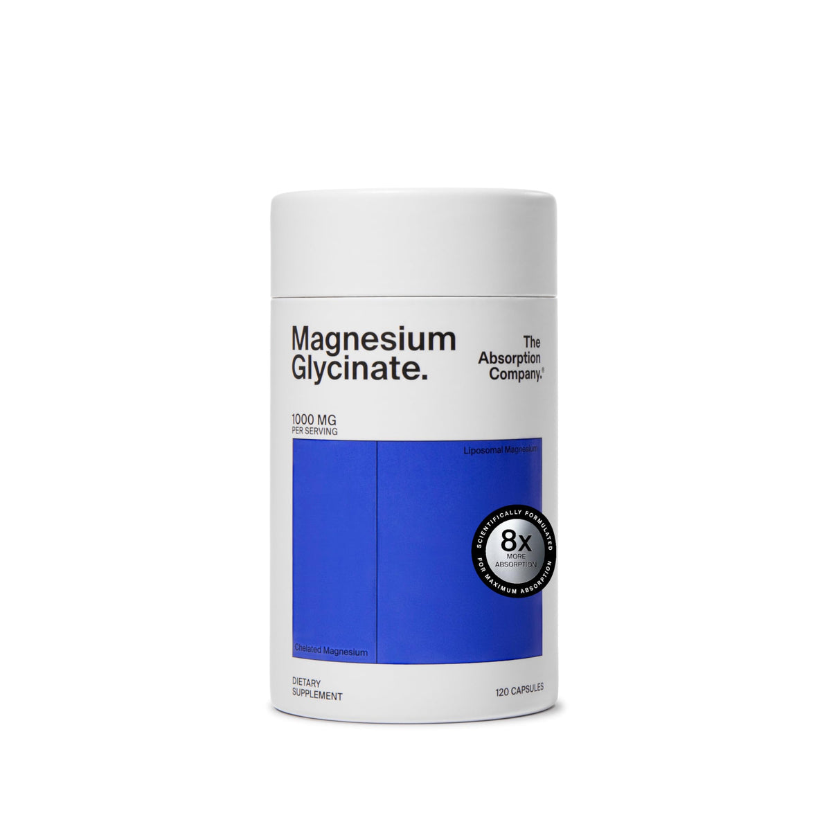 The Absorption Company magnesium glycinate bottle front for daily wellness support
