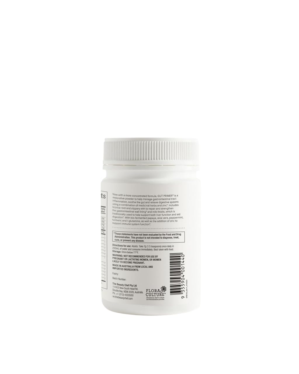 The Beauty Chef Gut Primer mixing into water illustrates a pleasant daily ritual.