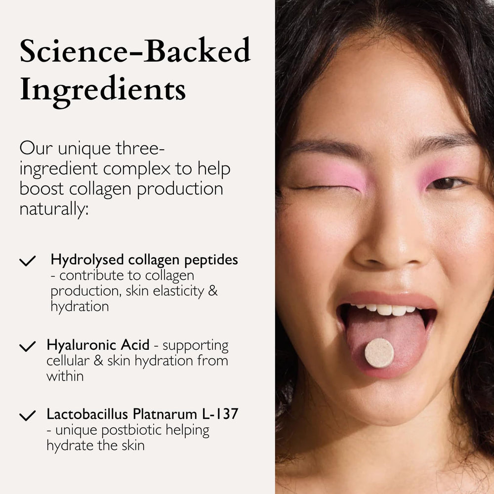 The Beauty Chef Plumpers illustration of hyaluronic acid for skin hydration.