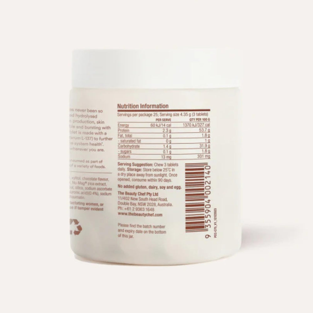 The Beauty Chef Plumpers serving suggestion with water for easy daily intake.