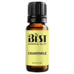 The Best Chamomile Oil bottle top view for easy diffusion preparation.