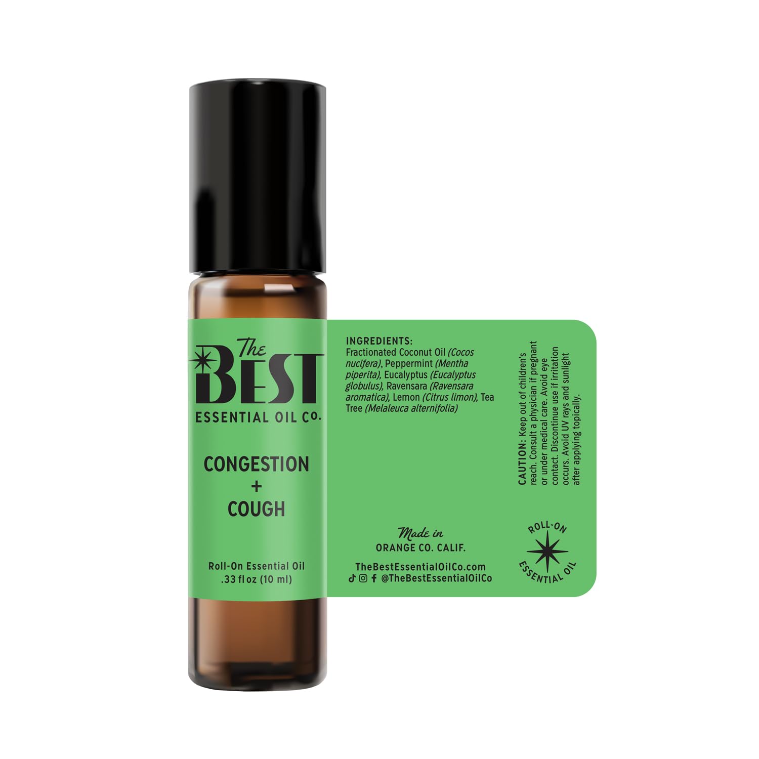 The Best Congestion + Cough roll-on portable and travel-friendly.