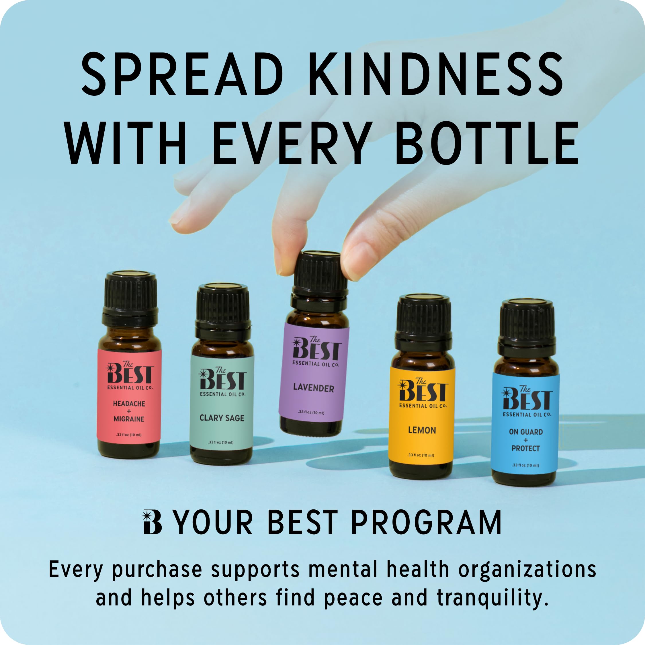 The Best Essential Oil Co Headache + Migraine blend in aromatherapy session