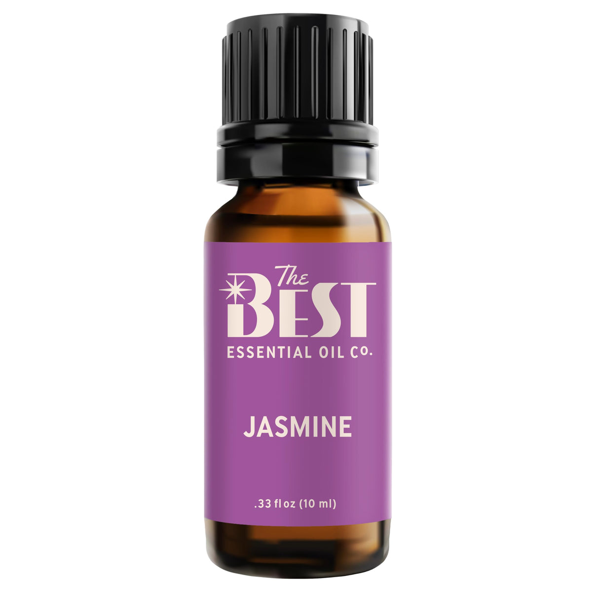 The Best Essential Oil Co Jasmine Absolute bottle, pre-diluted in coconut oil for easy application