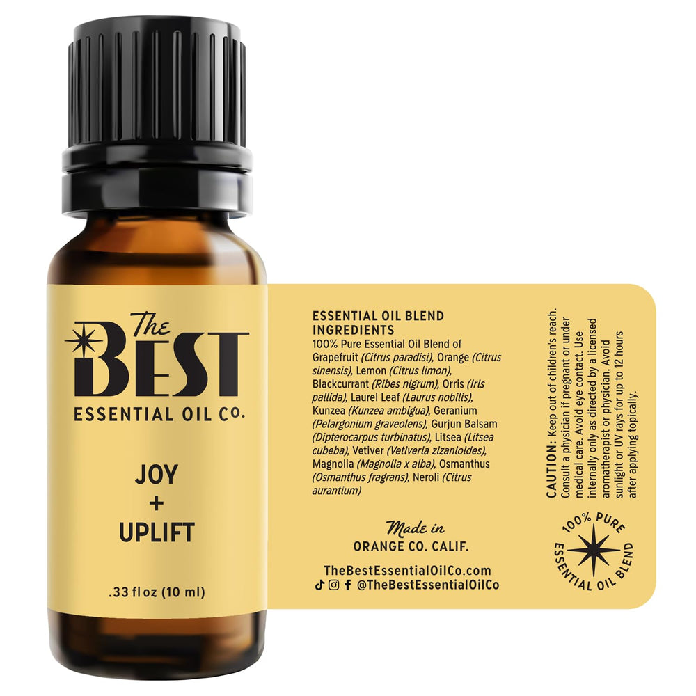 The Best Joy + Uplift diffuser releasing a citrus-floral aroma.