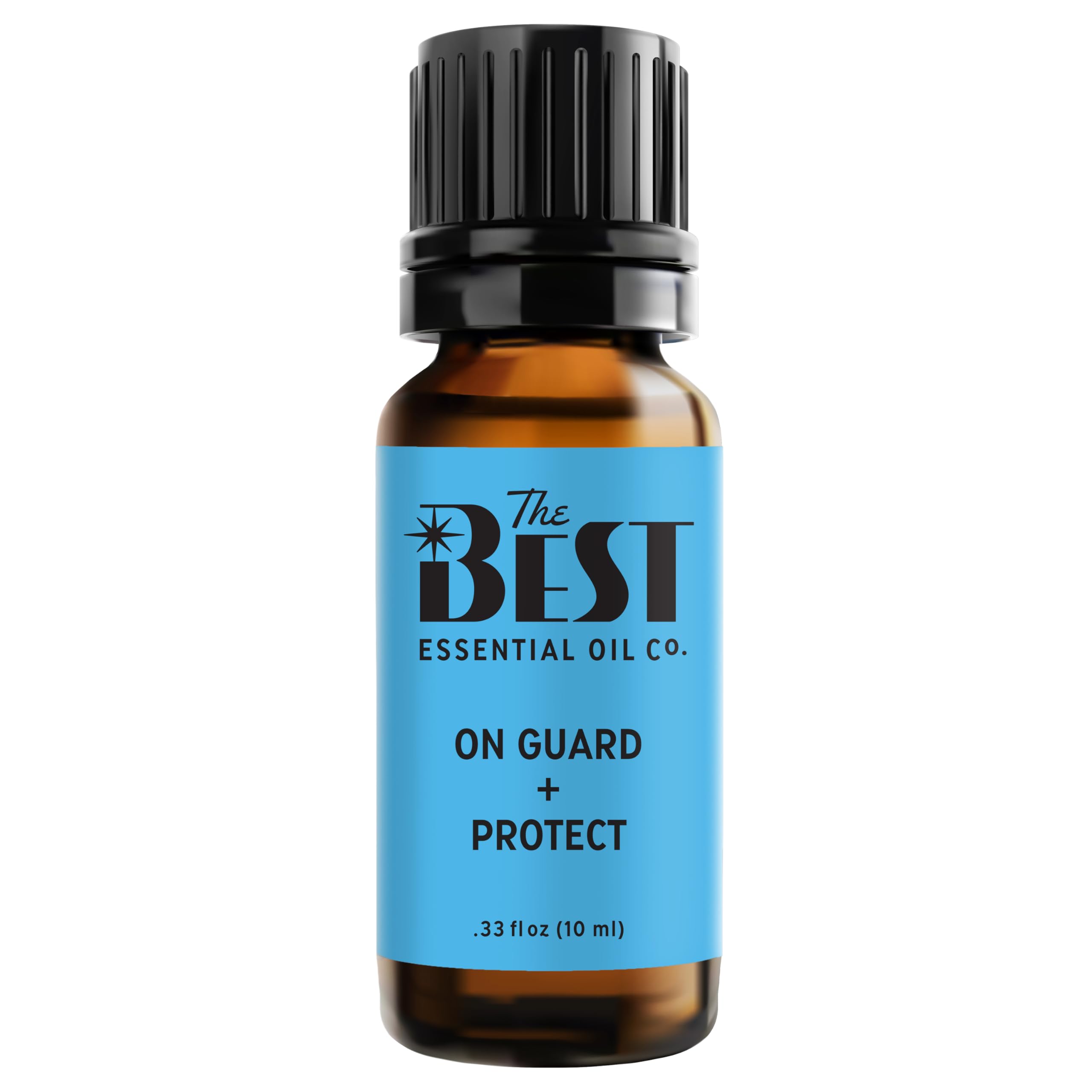 The Best Essential Oil Co On Guard Protect bottle front for premium diffusion.