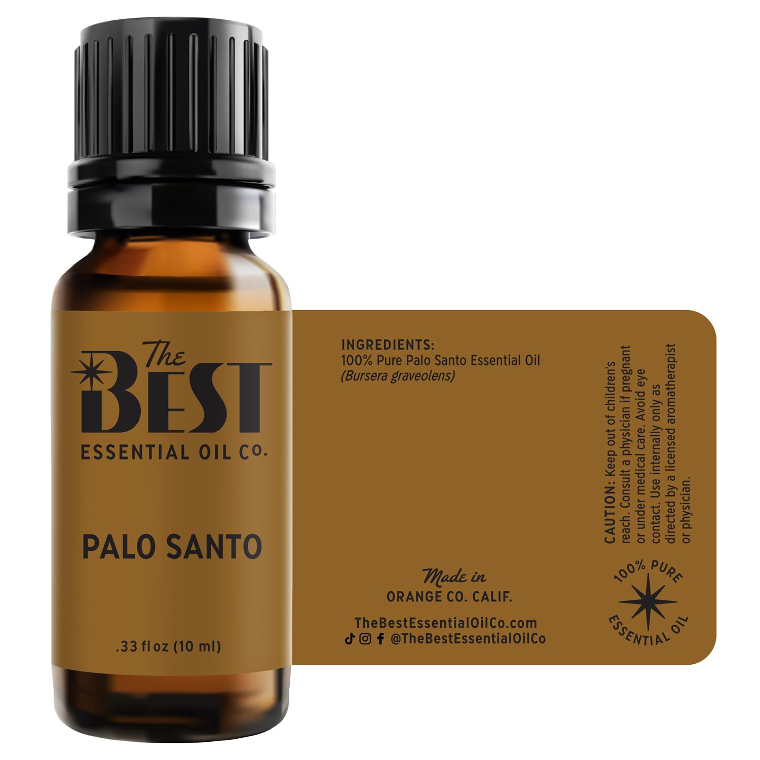 The Best Essential Oil Co Palo Santo brand promises accessible wellness.