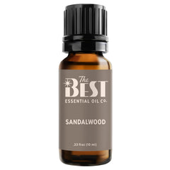 The Best Essential Oil Co sandalwood bottle for grounding aromatherapy