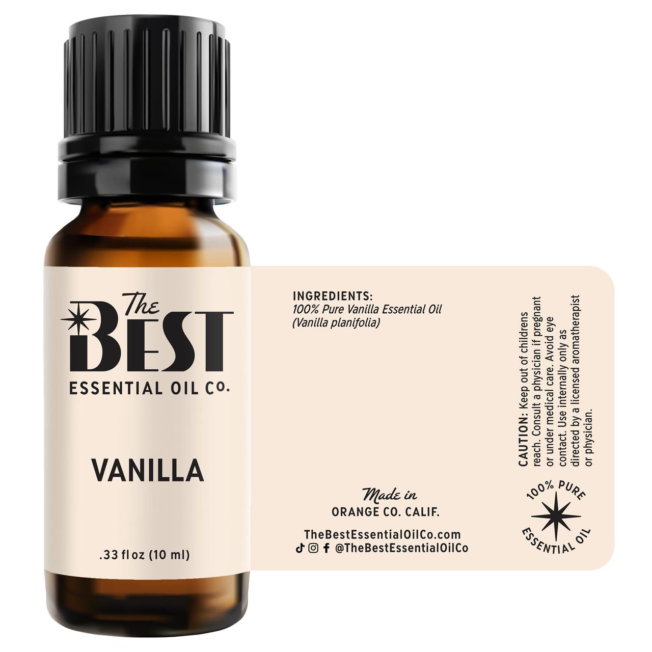 The Best Essential Oil Co vanilla bourbon note for gourmet-inspired ambience.