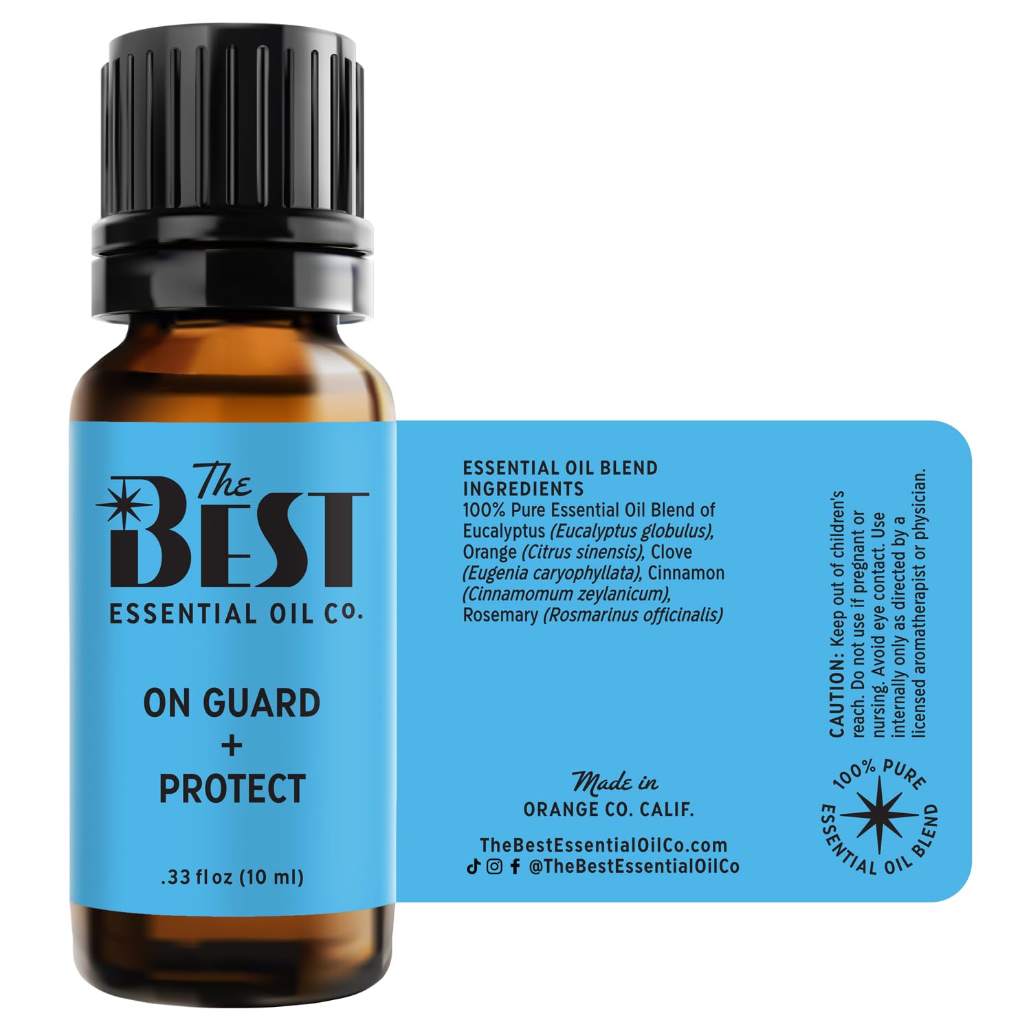 The Best Essential Oil Co On Guard Protect supports mood and air freshness.