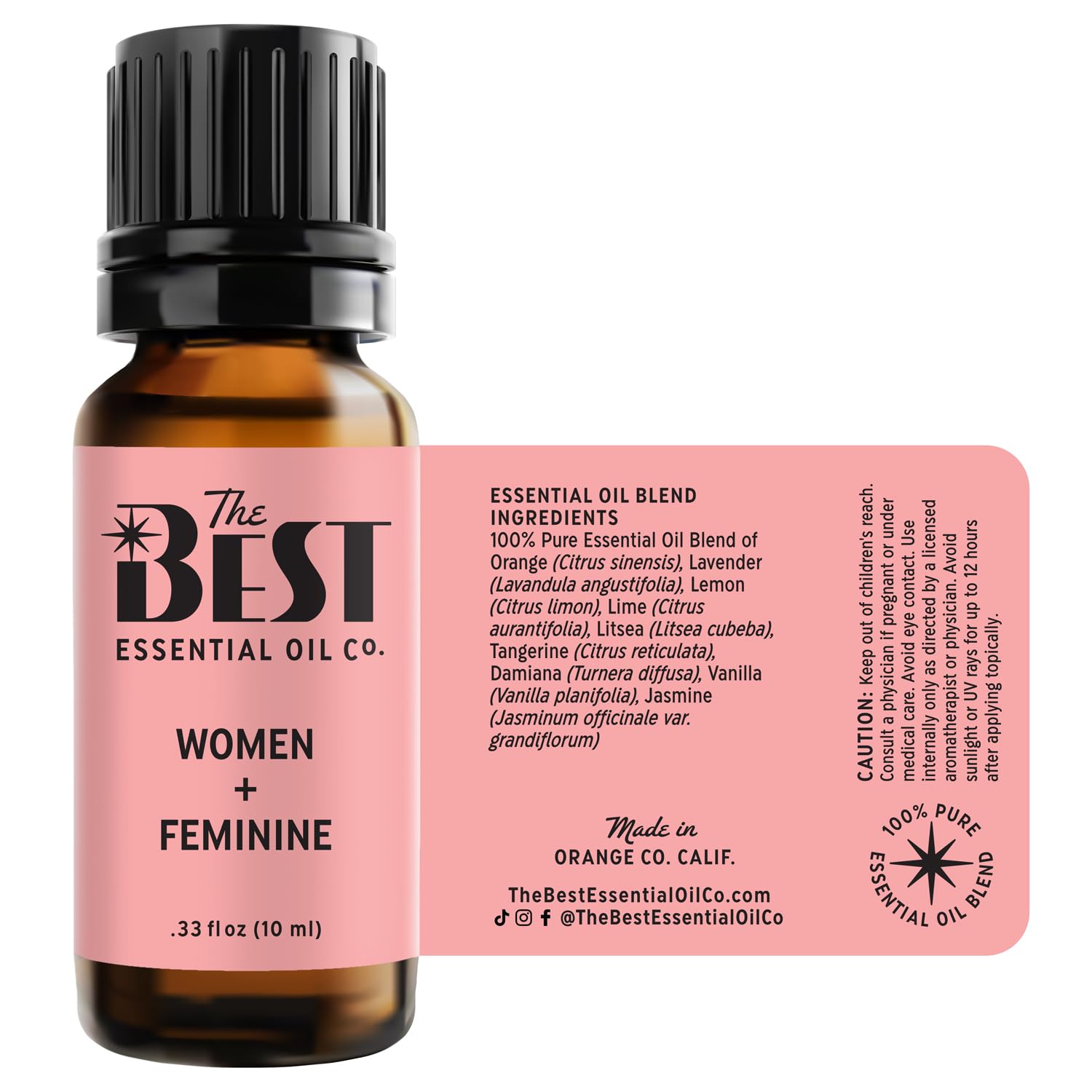 The Best Essential Oil Co Women Feminine Blend damiana accent supports gentle mood pairing