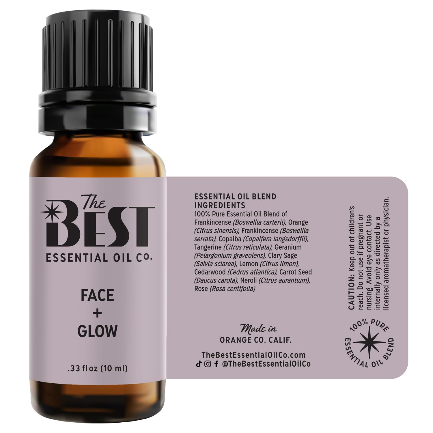 The Best Face + Glow oil shown in a diffuser setup for mood upliftment.