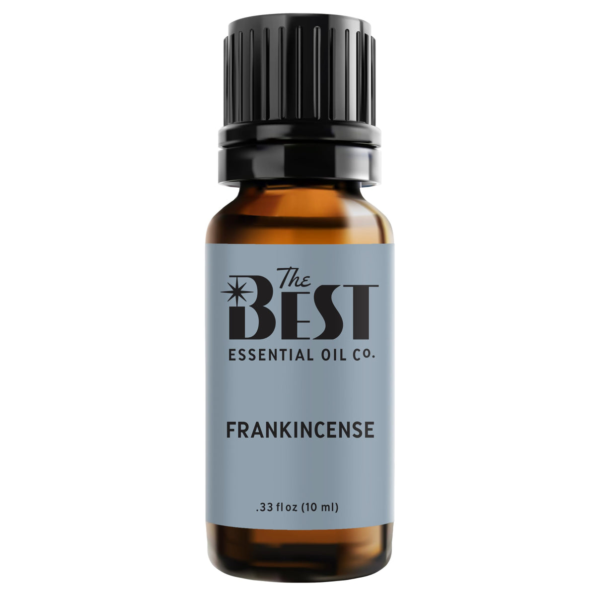 The Best Essential Oil Co Frankincense premium bottle delivers a warm, grounding aroma for calm spaces.