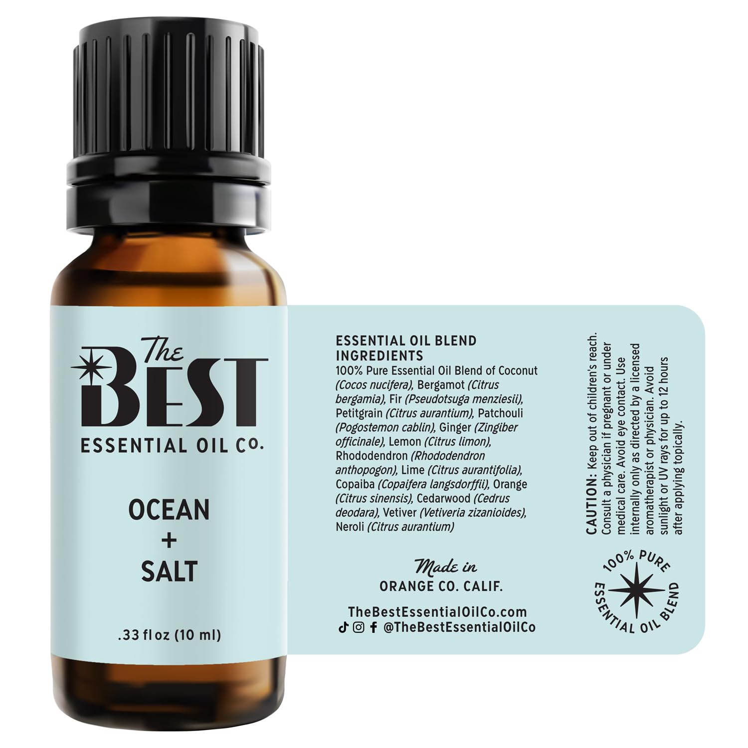 Premium The Best Ocean and Salt blend shown without additives for purity