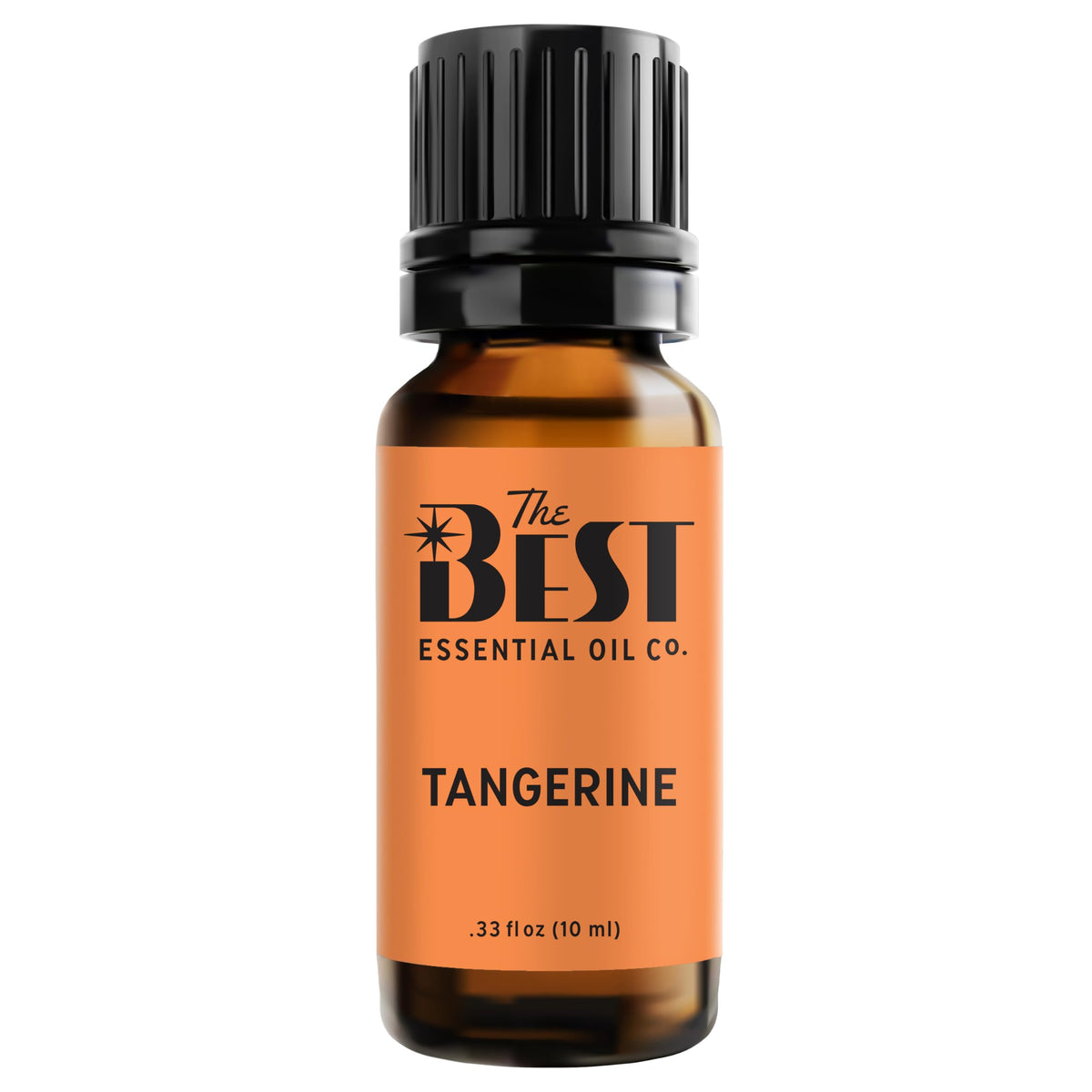The Best Tangerine Essential Oil bottle front showing premium pure oil for aromatherapy.
