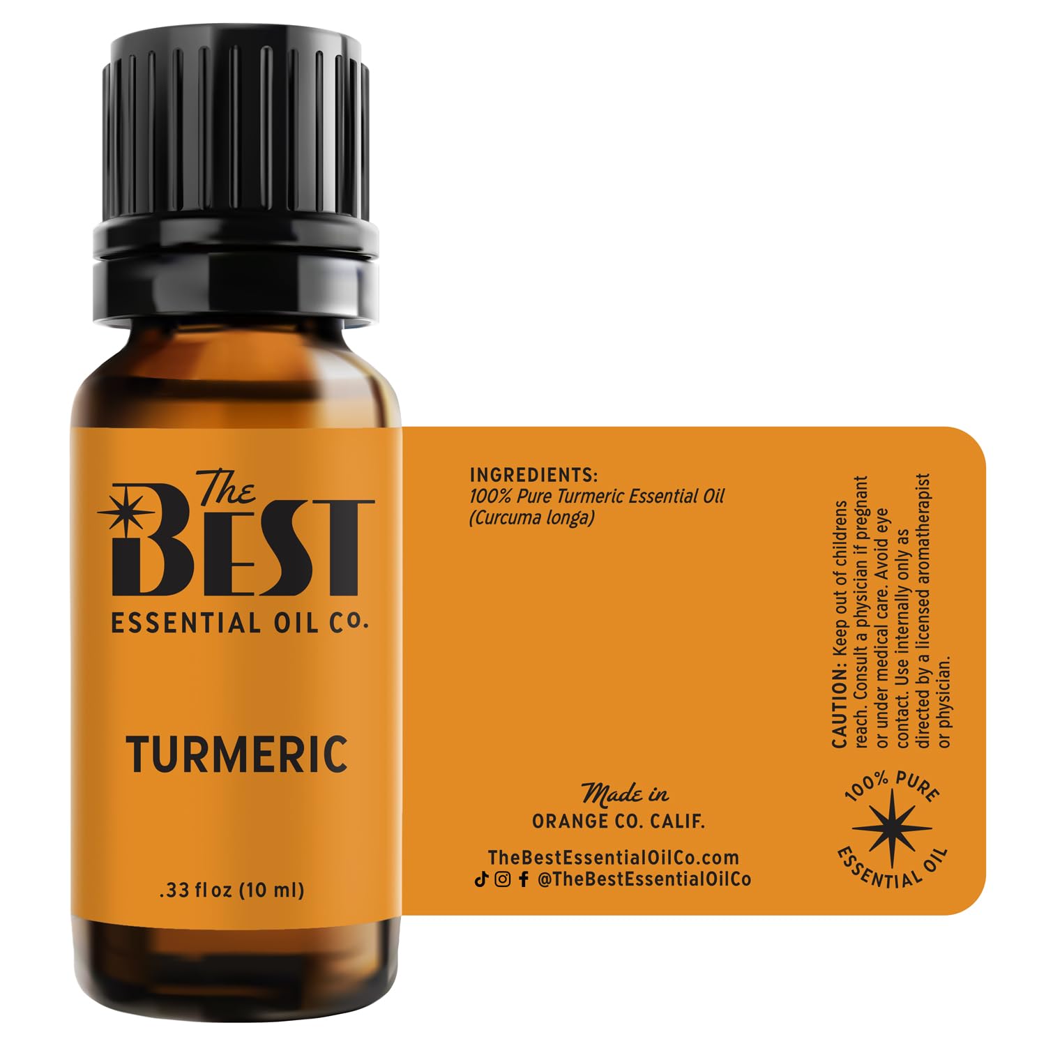 The Best Turmeric Essential Oil aroma therapy diffusion; grounding scent in spaces.