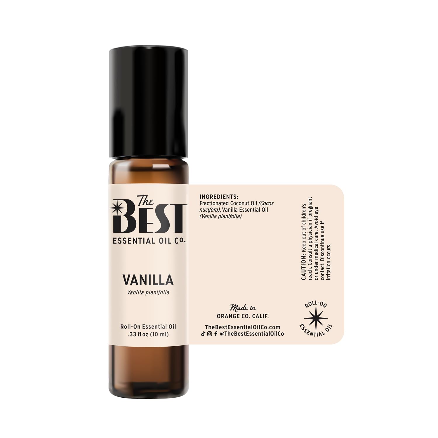 The Best Vanilla essential oil roll-on gift-ready packaging for thoughtful present.