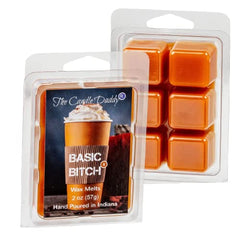 The Candle Daddy Basic Bitch melt features pumpkin spice latte scent for seasonal comfort.
