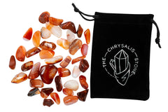 Bulk pack of carnelian tumbled stones for crafting and energizing rituals
