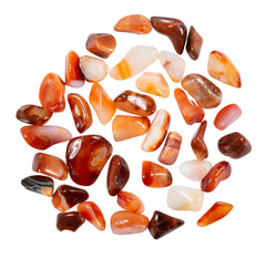 Close-up of carnelian hues from red to orange, ideal for chakra work and meditation