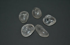 The Chrysalis Stone Clear Quartz tumbled stone showcases natural sparkle for focus and energy balance.